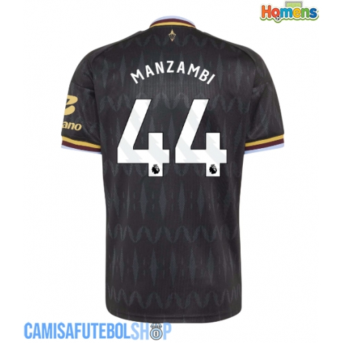 Camisa de time de futebol Aston Villa Johan Manzambi #44 Replicas 2º Equipamento 2026-27 Manga Curta